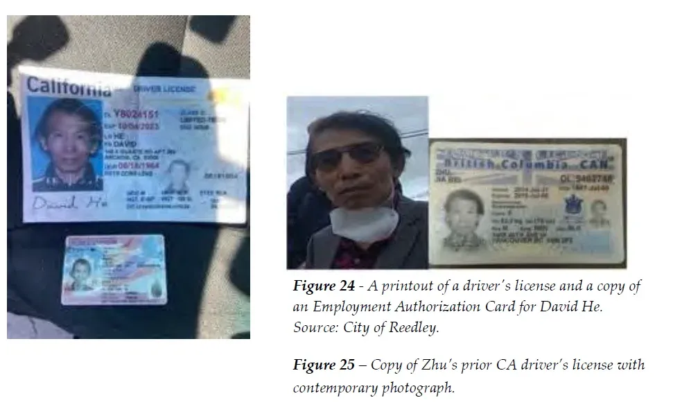 Photo ID in the names David He and Jiabei Jesse Zhu