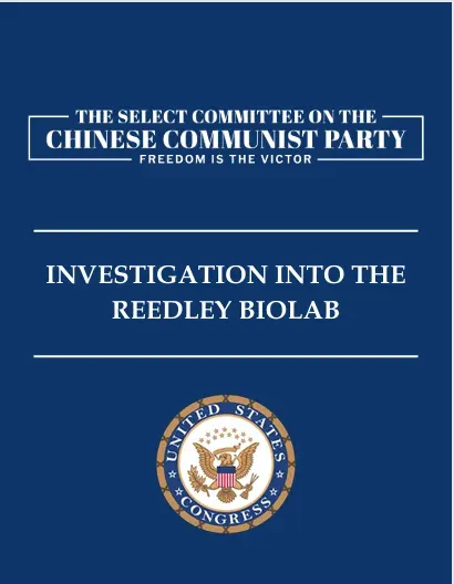 Cover page: The Select Committee on the Chinese Communist Party — Investigation into the Reedley Biolab