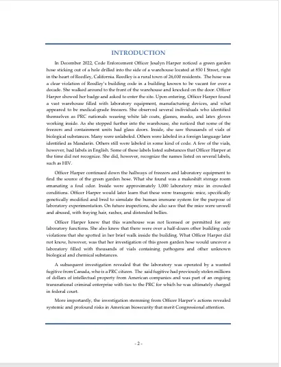 Reedley Biolab report, page 3
