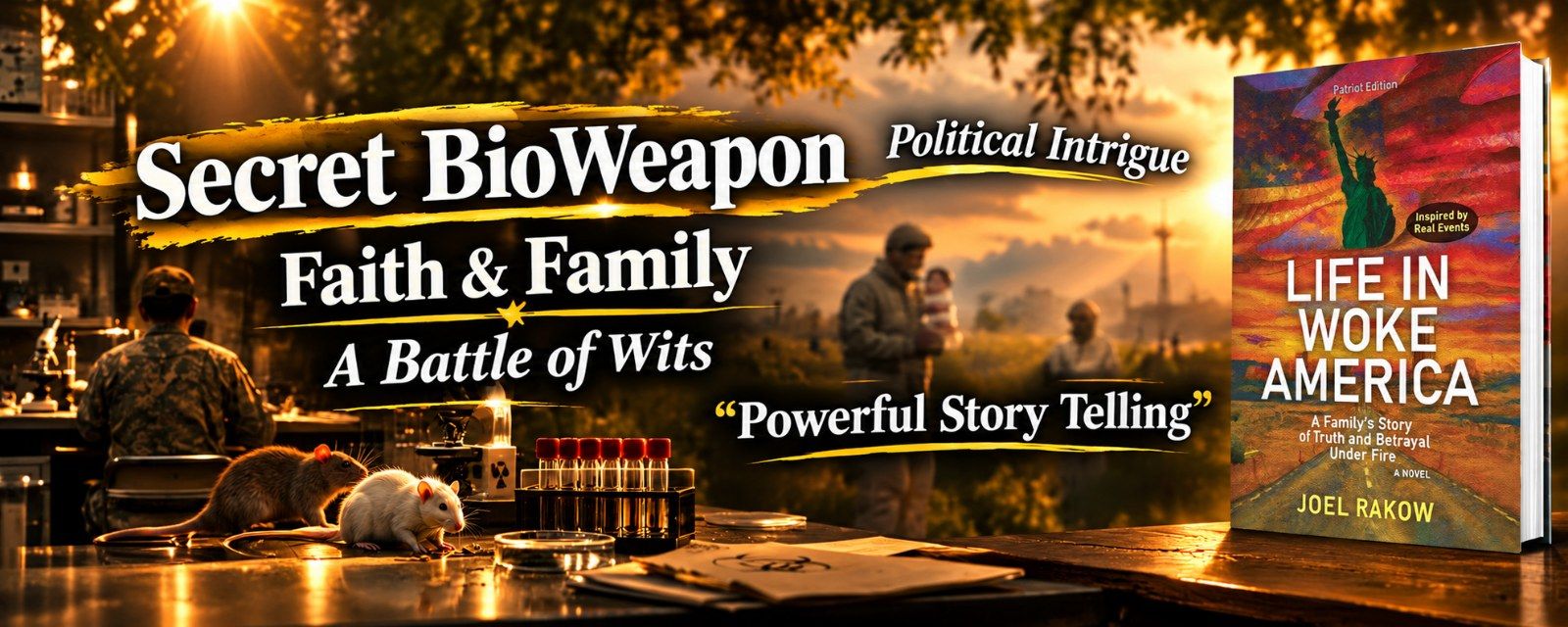 Life in Woke America: Secret BioWeapon, Faith & Family, A Battle of Wits — Political Intrigue, Powerful Story Telling